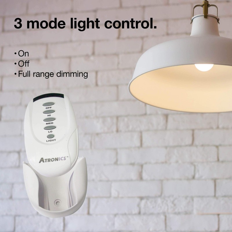 Ceiling Fan Control, Remote Control for Fan and Light, On/Off,
