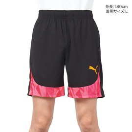 PUMA 659492 Men's Soccer Football Club Activities Team Practice Personal Final FF. TR Shorts, 24 Spring Summer Colors Puma Black/Sunstream (57), L