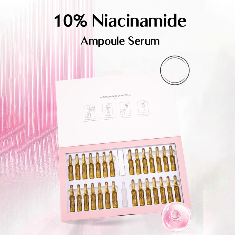 28pcs VC Ampoule Skincare Serum High Concentration Moisturizing Fade Fine