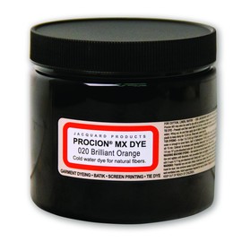 Jacquard Procion Tie Dye Powder Brilliant Orange 8oz Jar - Powder Dye for Tie Dye - Permanent & Washfast Powder Tie Dye - Use as Ice Tie Dye Powder, Cold Water Dye for Fabric & Clothing Dye