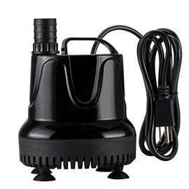 hygger Bomba de Acuario de Cambio Rápido de Agua de 1060 GPH Bomba de Fuente Sumergible Bomba de Agua para Tanque de Peces Estanque Bomba de Drenaje y Transferencia con 2 Adaptadores