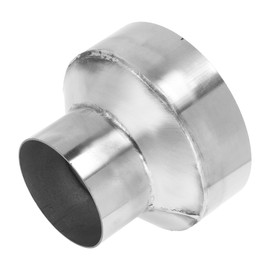 X AUTOHAUX Mandrel Exhaust Pipe Adapter Concentric Reducer Car Exhaust Pipe Tubing Piping Adapter 3" OD to 5" OD 4" Length 201 Stainless Steel Silver Tone
