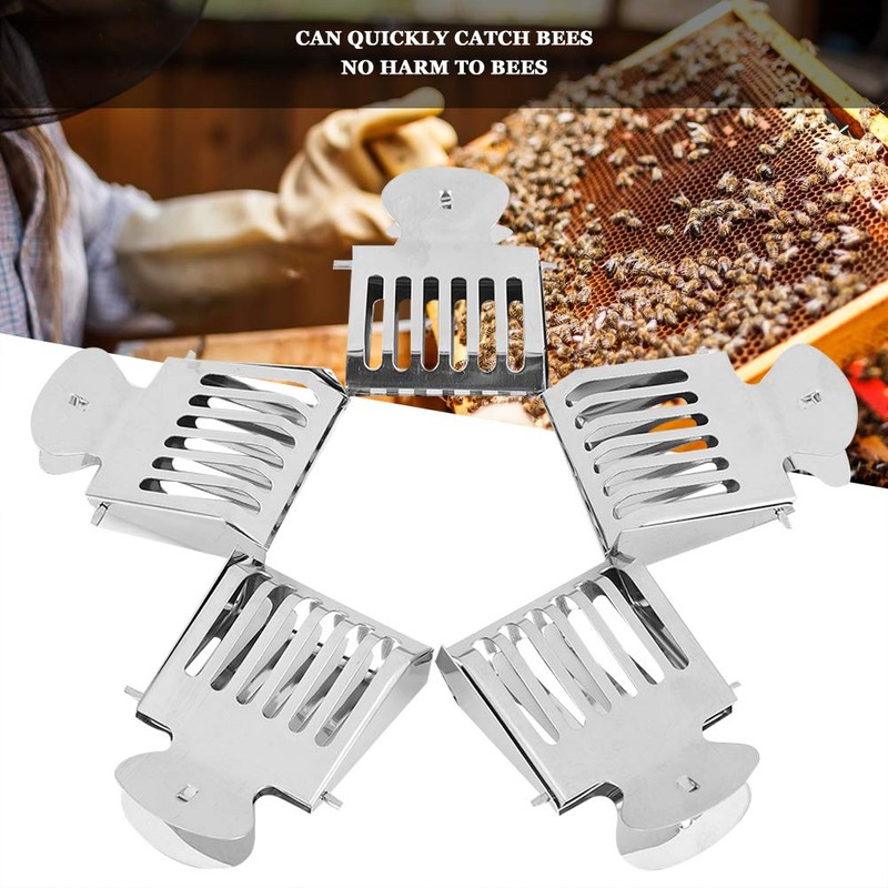 Pack of 5 Interceptor Cage Clips, Stainless Steel Bee Clip
