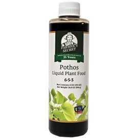 Farmer’s Secret Pothos Liquid Plant Food Fertilizer (8oz) - Super Concentrated - 6:5:3 Ratio - Strengthen Roots and Encourage Growth in All Varieties of Pothos