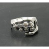 Sterling silver biker ring solid 925 Fist R000740