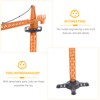 Sewroro Crane Truck Toy with Movable Parts 14.96 Inch Plastic