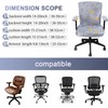 Tallew 4 Pcs Office Chair Covers Set Computer Universal Protective