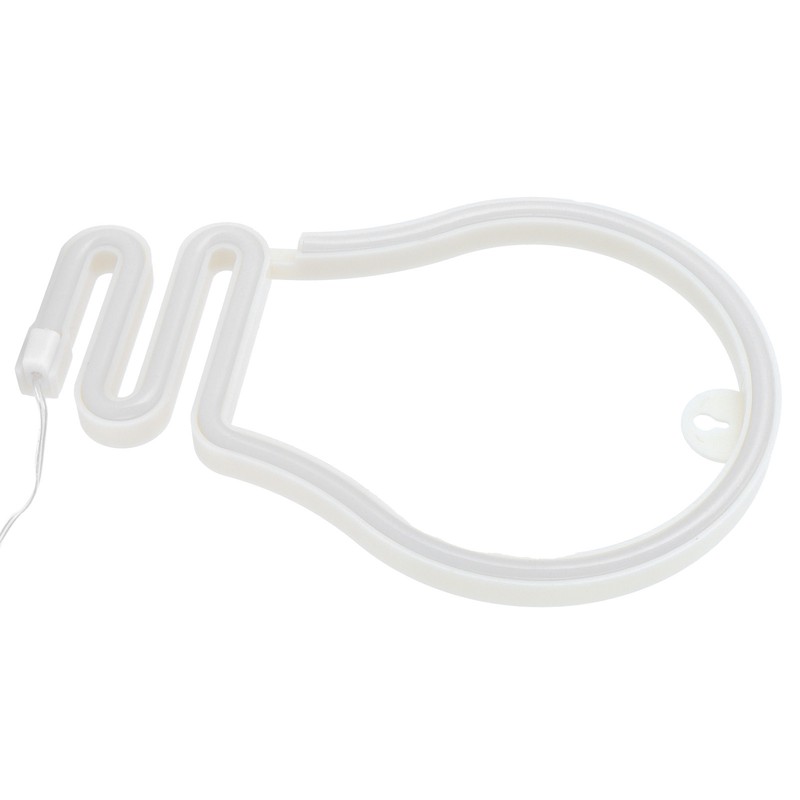 Bulb Shape Neon Light LED Sign for Wall Decor Party