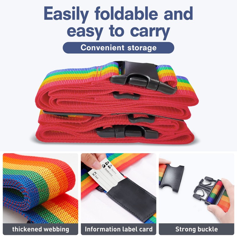 JYSDCXC Luggage Strap Suitcase Strap – Suitcase Strap Cross Strap