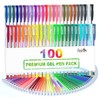 Lineon Gel Ballpoint Pens, Color Ballpoint Pens, 100 Pack, Gel