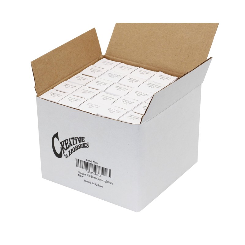 Creative Hobbies® Country Style Incandescent Silicone Dipped Light Bulbs -