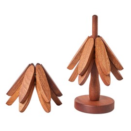 Wooden Trivets for Hot Dishes,Tree Shape Trivet Set,for Hot Dishes Pot Bowl Teapot Hot Pot Holders