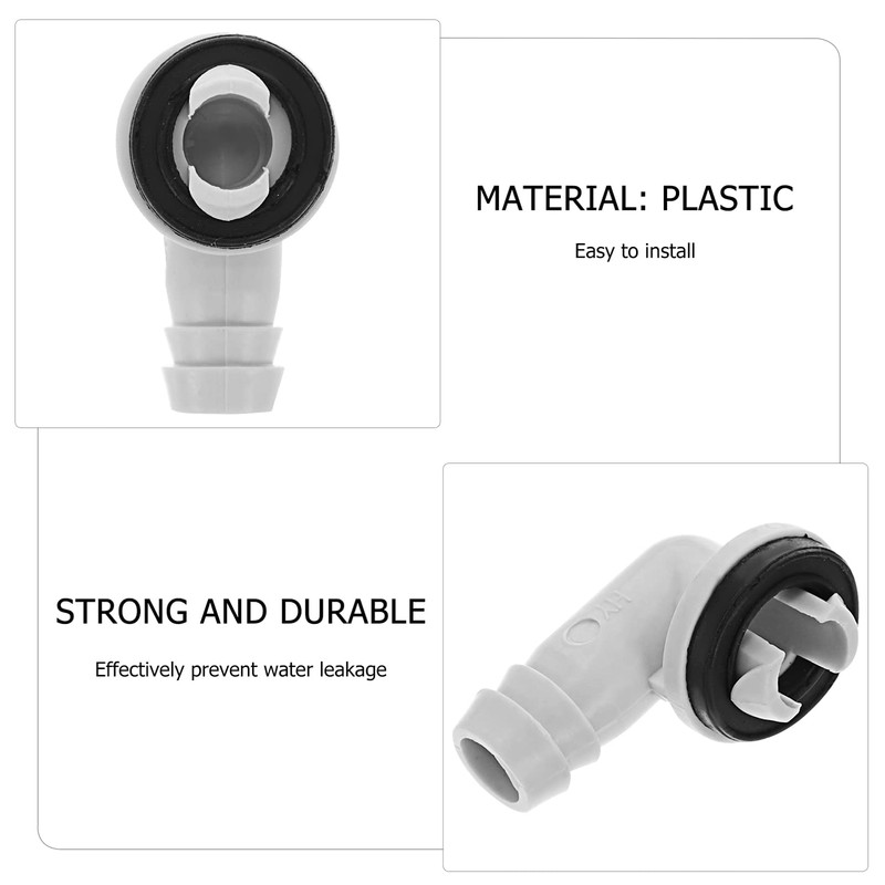 SOLUSTRE Air Conditioning Drain Hose Connector Elbow Fitting AC Condensate