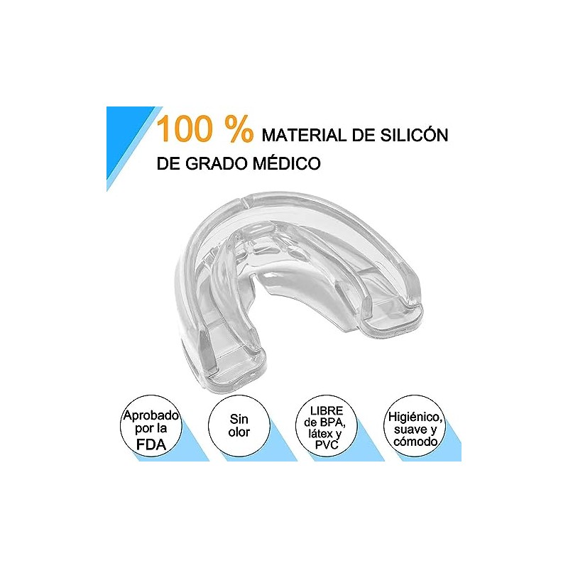 Guarda dental para dormir para evitar los ronquidos. SIN NECESIDAD