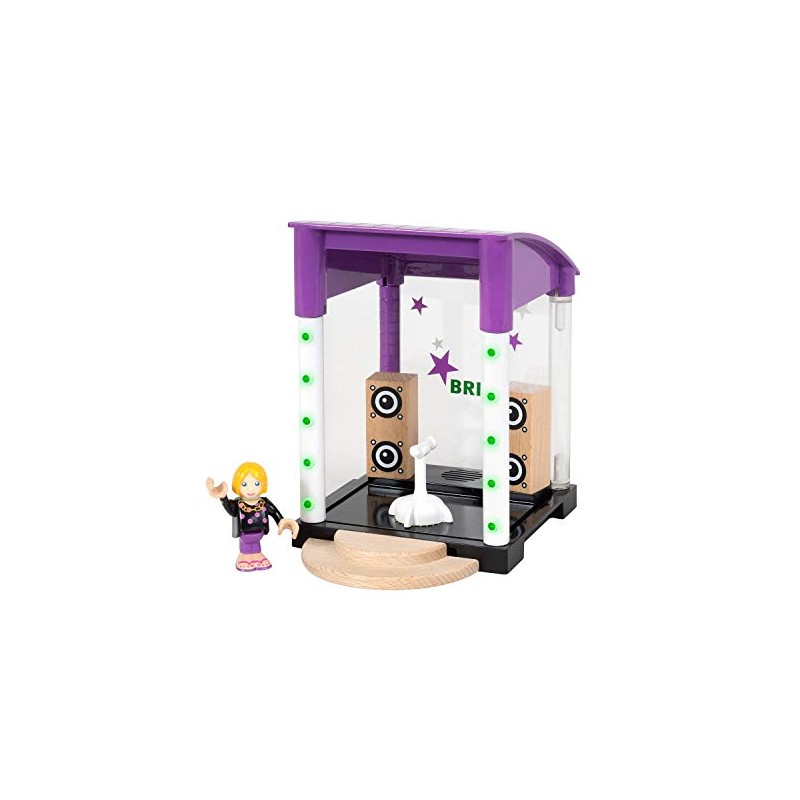 BRIO 33945 - Village Bühne mit Licht und Sound, bunt