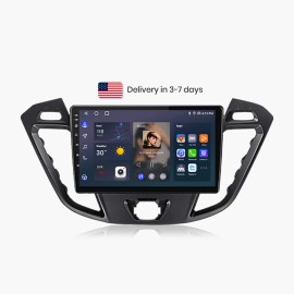US Stock Junsun Car Multimedia Play for Ford Transit Custom 2015-2016 2013-2018 Wireless CarPlay Android Auto Car Radio GPSScreen Size: 9", ROM: WIFI, RAM: 2GB + 64GB Carplay