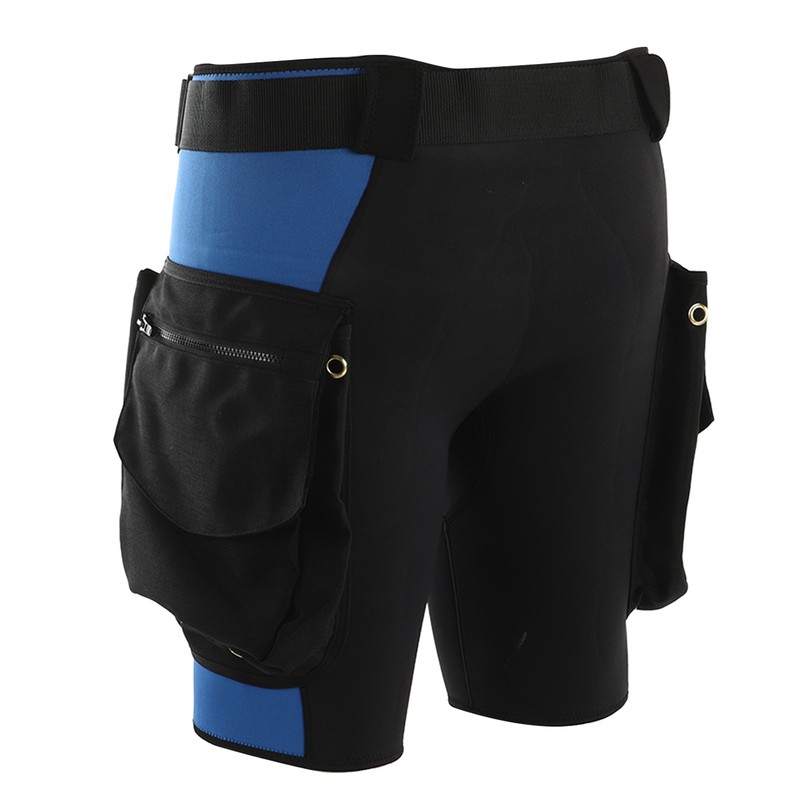 Swimming Snorkeling Diving Shorts with Pockets Stainless Steel Air Drain