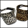 White Fang CZ296 Visor, Leopard Pattern, Sun Visor, Golf, Running,