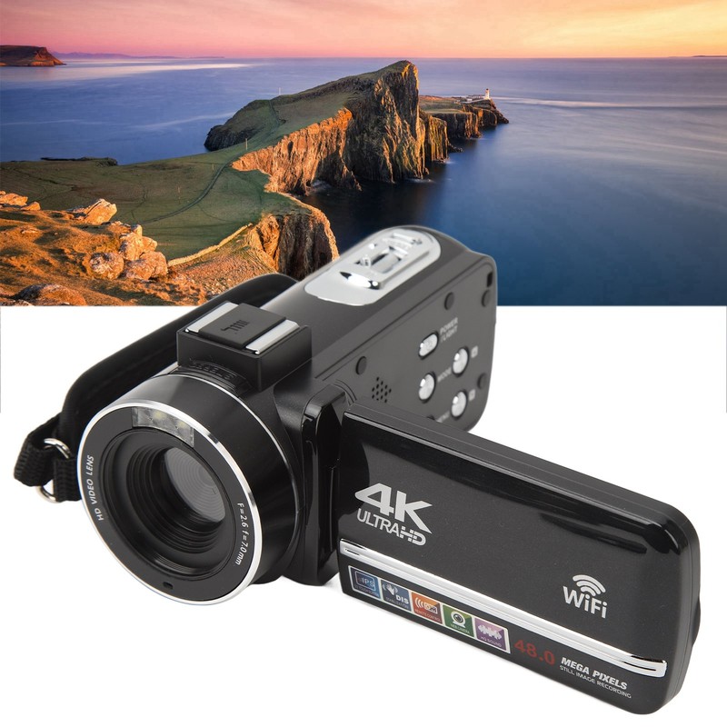 4K Video Camera 48MP 3.0 Inch Touch Screen 18x Digital
