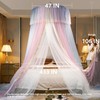 AIKASY Princess Bed Canopy for Girls & Adults, Elegant Double-Layer