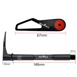 BIKOOCO Bike Thru Axle Adapter - Bike Hub Thru Axle Adapter for Rockshox, Boost Forks - 15mm X 100mm with Handle Quick Release Thru Axle