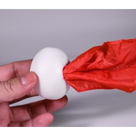 Magic Reversible Egg & Silk Scarf Transformation Set - Realistic Rubber Eggs & Elegant Scarf, Convert Scarf to Egg & Egg to Scarf, Professional Illusion Props for Magicians