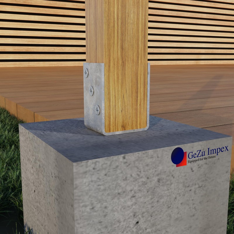 GeZu Impex® U-Post Support 101 mm U-Shape with Stone Pin