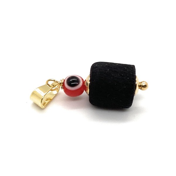 Alea Collection Real Azabache Jet Stone Charm Powerful Red Evil