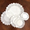 200Pcs White Greaseproof Doilies, Round Assorted Size 4" 5" 6"