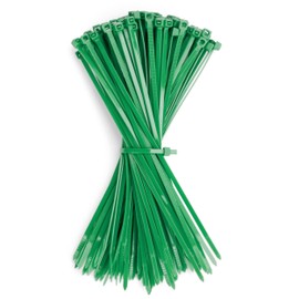 GUNGY Cable Ties Green 200 x 3.6 mm Cable Ties UV Resistant Heat Resistant Tensile Strength 18 kg for Cable Management Gardening Workshops Pack of 100