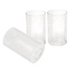 Voguad Seeded Glass Lamp Shade 3 Pack, Clear Cylinder Glass