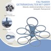 KLINNA Foldable 6 Cup Cup Holder with Handle - Heavy