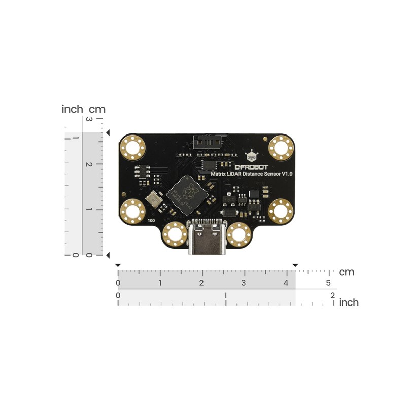 8x8 Matrix ToF 3D Distance Sensor | Onboard RP2040 &