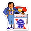 PBR Pabst Blue Ribbon Custom MAGNET beer fridge P.B.R. toolbox magnet Bullfight
