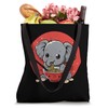 Elephant Ramen Bowl Japanese Noodles Kawaii Anime Artwork Tote Bag
