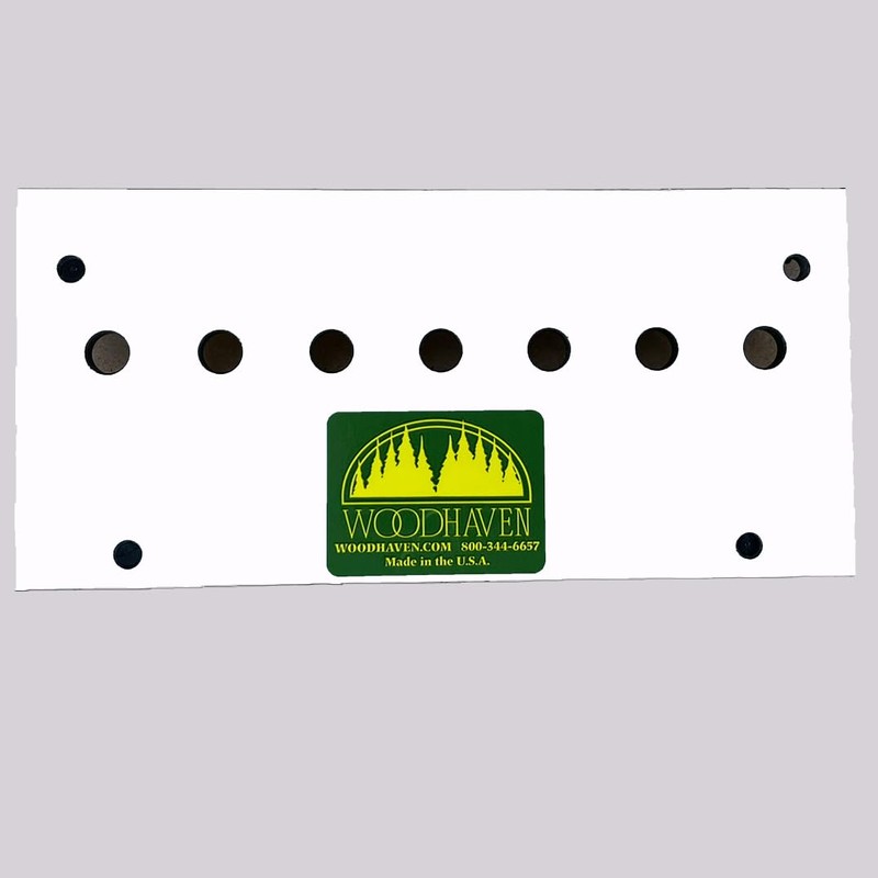 Woodhaven Shelf Pin Drilling Template for Adjustable Shelves with 1/4"