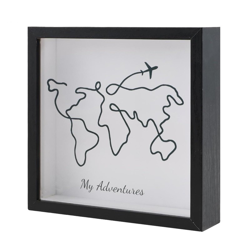 PARTY BESTBUY Shadow Box Frame,Travel Memory Box for Filling DIY