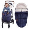 KZ Dotnz Universal Stroller Footmuff with Adjustable Zips, Soft Hood,