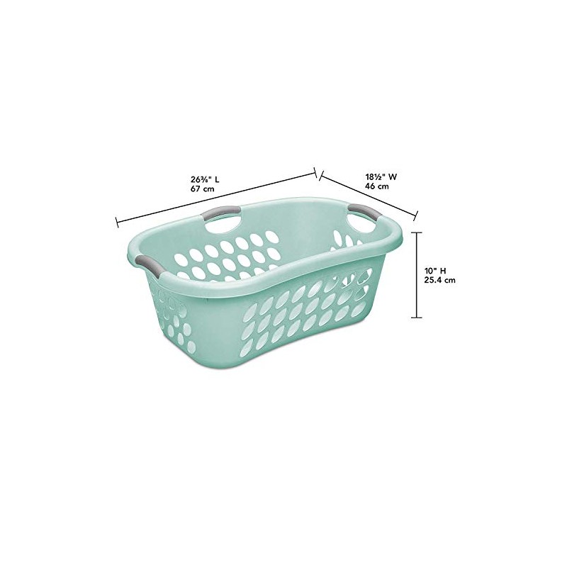 STERILITE Laundry Basket, Aqua
