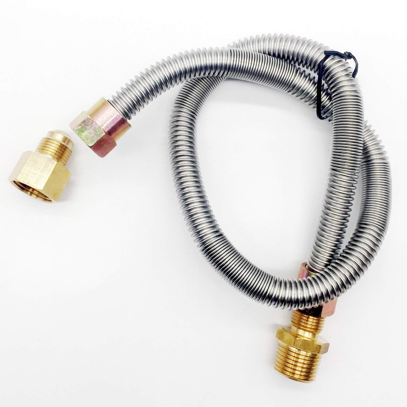 Meter Star Propane fire Pit Whistle Free Gas Flex Line