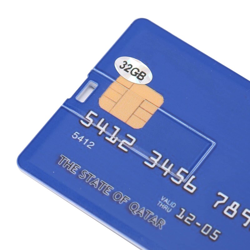 Zopsc Unidad Flash USB con Forma de Tarjeta Exclusiva para