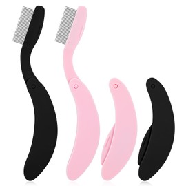 Mabor 2 Pcs Eyelash Comb Eye lash Separator Tool Eyelash Comb Separator Folding Eyelash Comb Separator Lash Comb for Eyelash Makeup Tool for Define Lash
