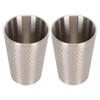 2pcs 304 Stainless Steel Cup 350ml Durable Multipurpose Water Coffee