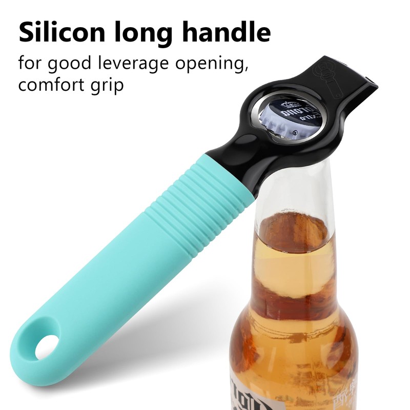 DUNLAGUE 2-Pack Magnetic Beer Bottle Opener & Soda Can Opener,