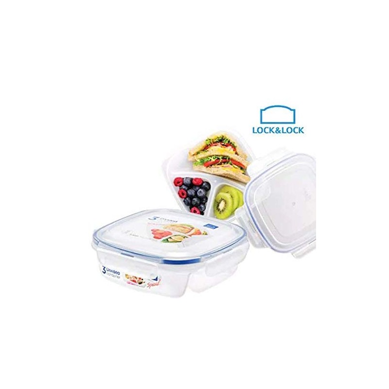 Lock & Lock Plastic Food Storage Containers - Square -