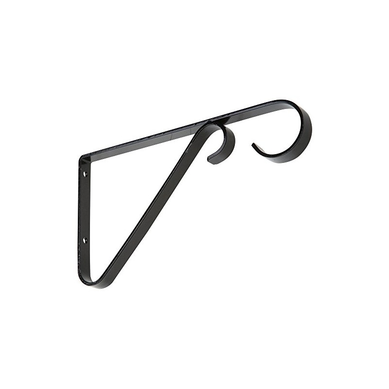 National Hardware N274-514 V2653 Plant Brackets in Black, 6"