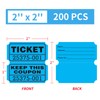 DGBDPACK 200 Raffle Tickets, 50/50 Double Ticket, Bold Numbers for