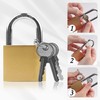Lamondre Padlock 2 Pack Padlocks, Small Padlock with Keys, Mini