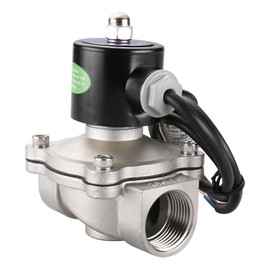 Baomain Electric Solenoid Valve 1 inch AC 220V Water Air NC Valve Steel Stainless 304 Energy-saving - 2W-250-25BJ