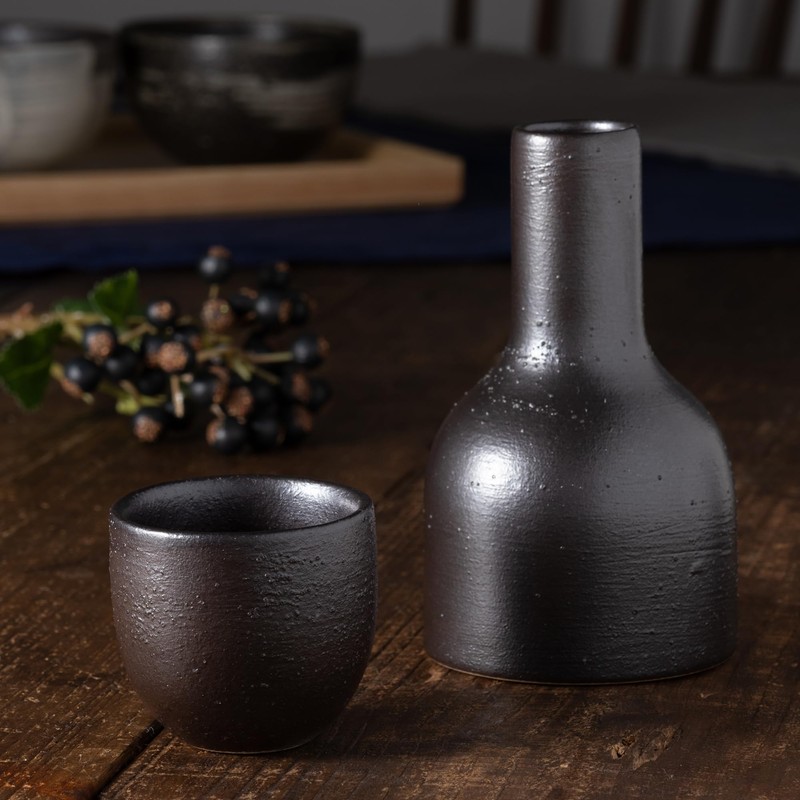 Marui Pottery MR-3-4293 Shigaraki Ware Hechamon, Guinomi, Ochokoko, Diameter Approx.